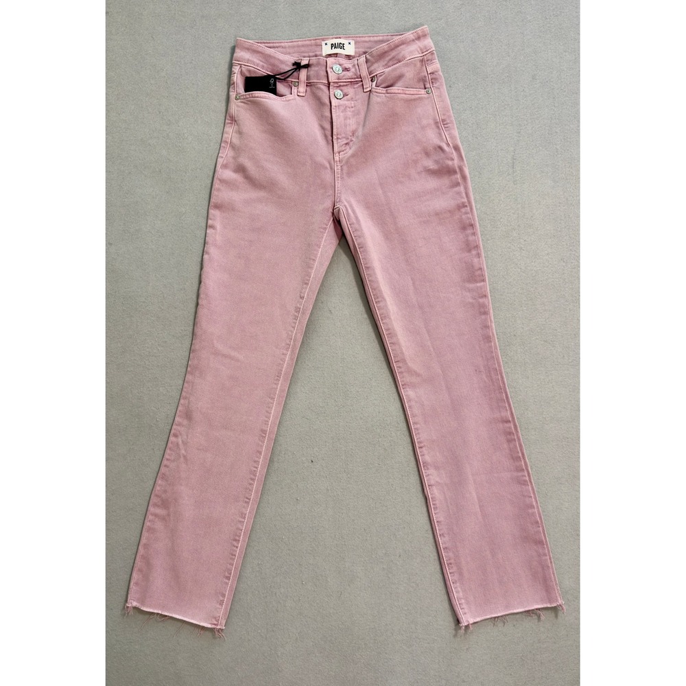 NWT Women's Paige Cindy High Rise Straight Raw Hem Ankle Jeans Size (waist) 25" - Picture 5 of 13